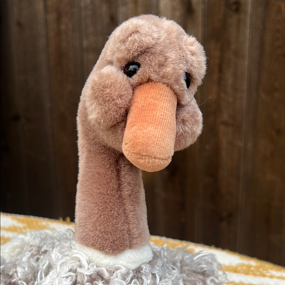 Gund Plush Stuffed Animal Ostrich Bird Brown and Tan - Picture 4 of 13